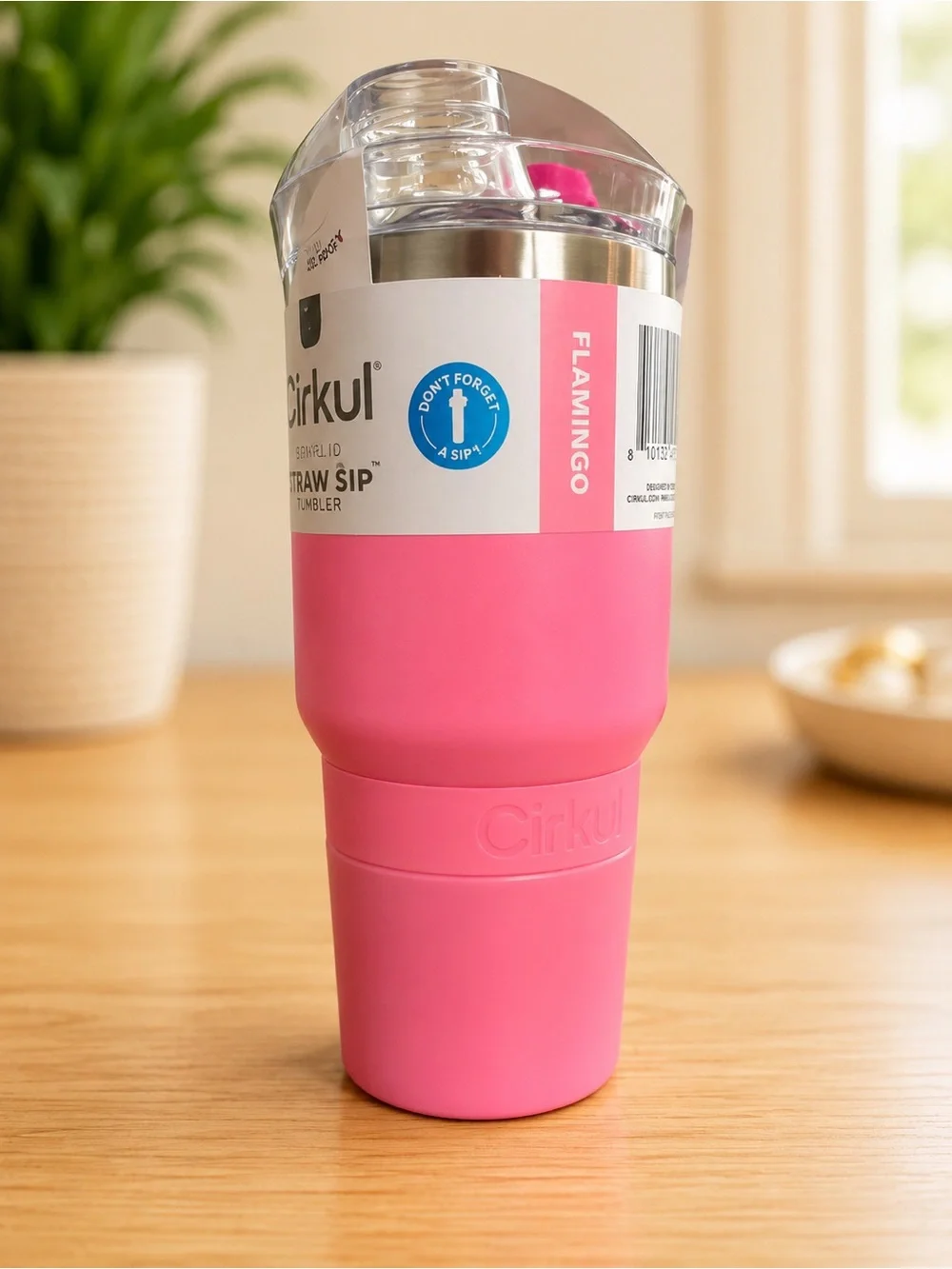 Cirkul All-Day StrawSip Tumbler Flamingo Pink Insulated Stainless Steel